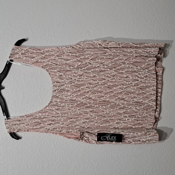 Alex Evenings Plus Size 3/4 Sleeve Printed Twinset - Picture 12 of 14